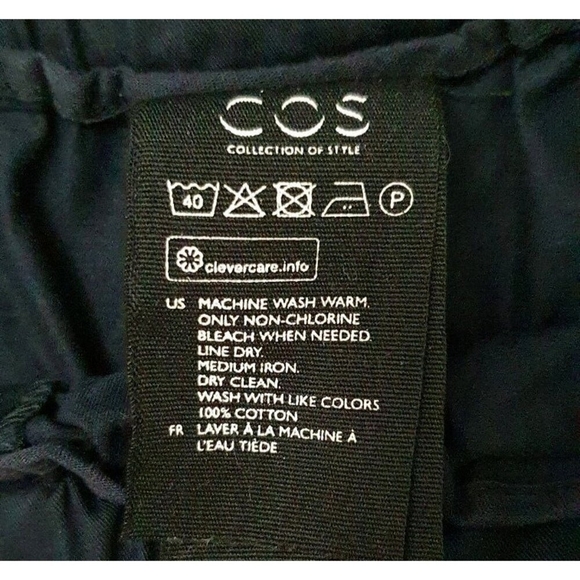 Cos Panelled Trousers With Elastic Waist Size 12 - Picture 10 of 11